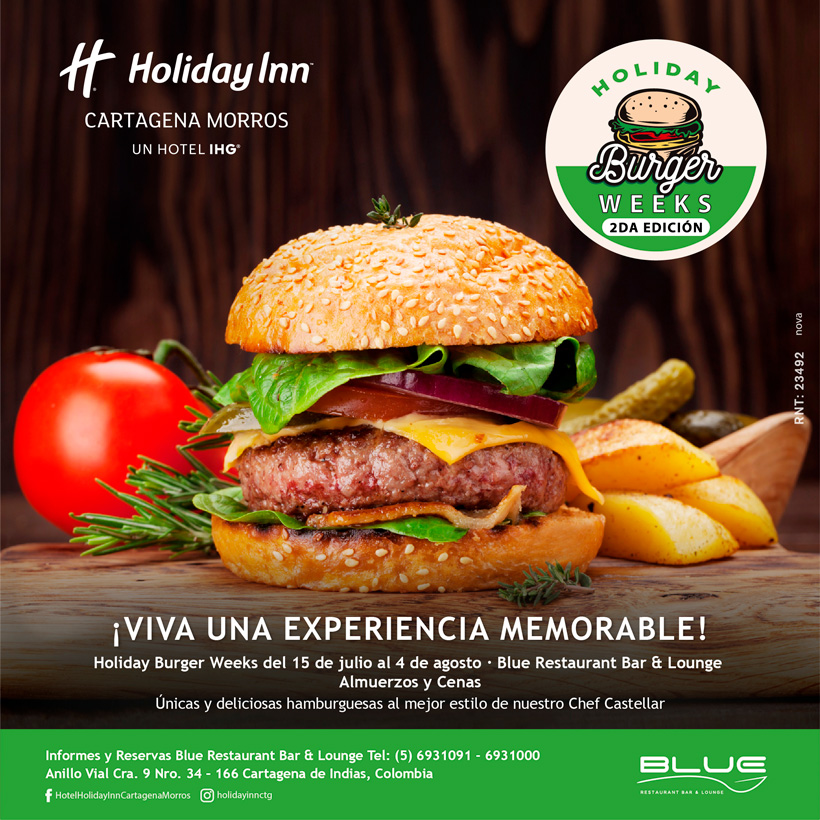 Holiday Burger Weeks Holiday Inn Cartagena Morros